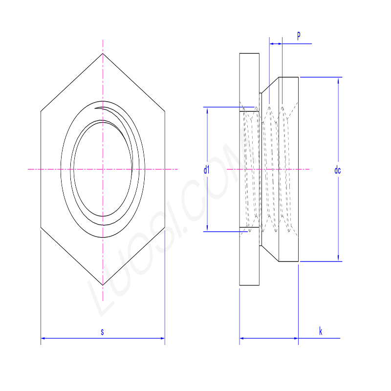 300 Series stainless steel Insert nut