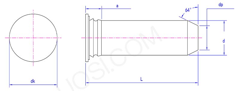 UN 400 stainless steel guide pin parameter