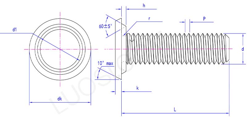bottom projection weld screws parameter bottom projection weld screws parameter